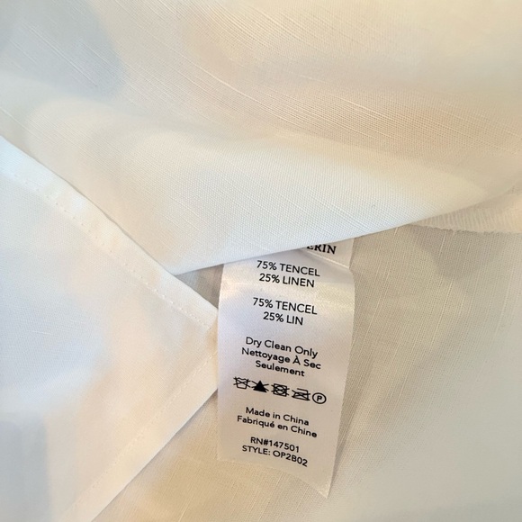 Kobi Halperin Sleeveless Linen Blend White Blouse Size Medium MSRP $298 - Picture 3 of 8